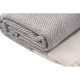 ARDESTO Blanket Leonardo Bianco, 140x200cm, 100% wool, grey (ART0502LB)