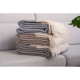 ARDESTO Blanket Leonardo Bianco, 140x200cm, 100% wool, grey (ART0502LB)