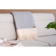 ARDESTO Blanket Leonardo Bianco, 140x200cm, 100% wool, grey (ART0502LB)