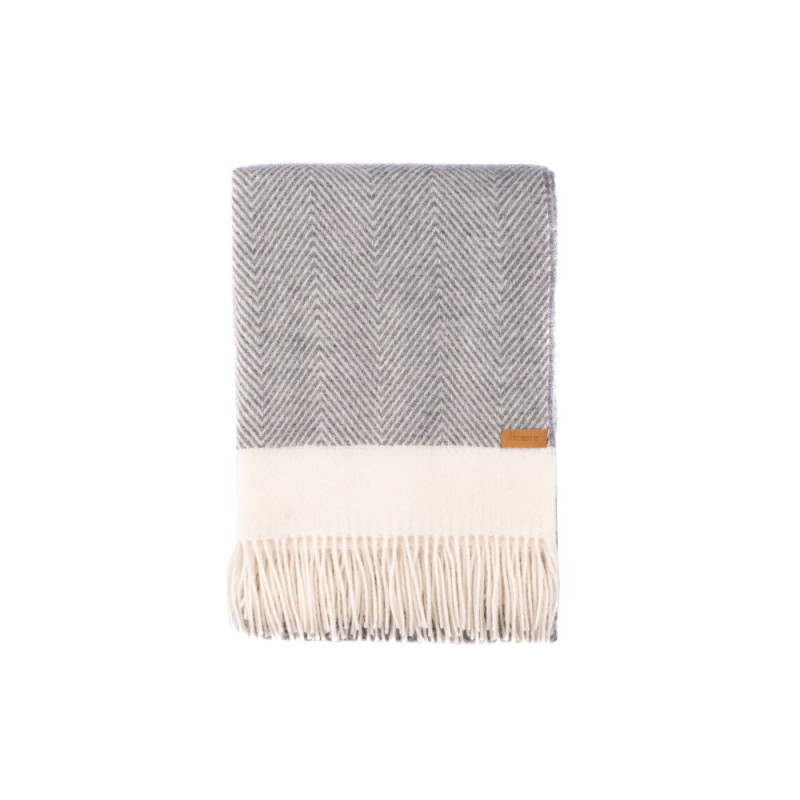 ARDESTO Blanket Leonardo Bianco, 140x200cm, 100% wool, grey (ART0502LB)