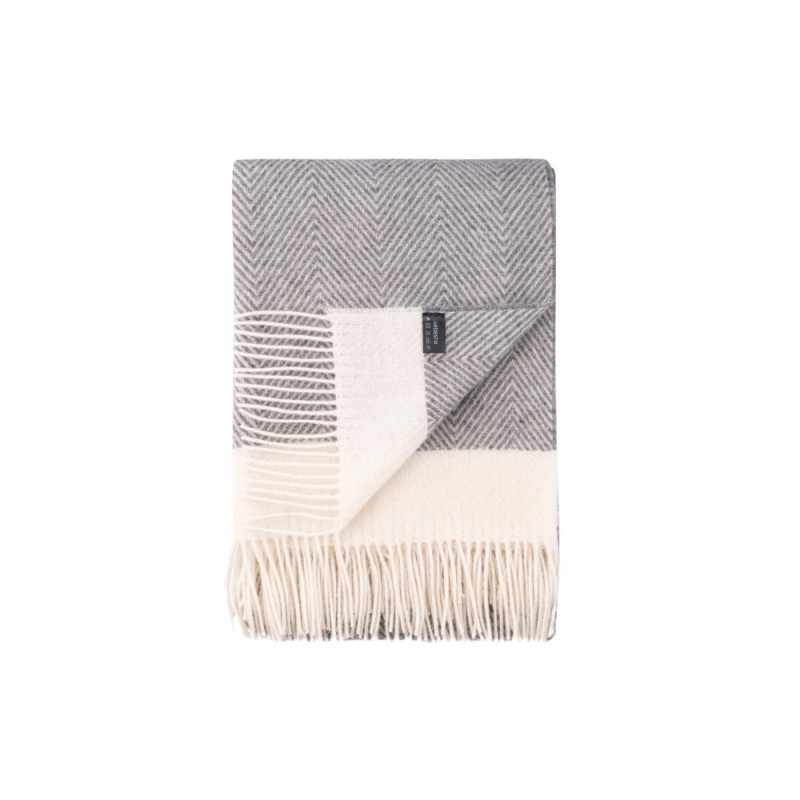 ARDESTO Blanket Leonardo Bianco, 140x200cm, 100% wool, grey (ART0502LB)