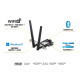 ASUS WiFi-adapter PCE-AXE5400 Bluetooth 5.2 PCI Express WPA3 OFDMA MU-MIMO (90IG07I0-ME0B10)