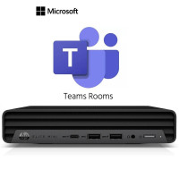 Poly Компьютер персональный неттоп Mini Conference G9 PC с Microsoft Team Rooms, Intel i7-12700T, 16GB, F256GB, Wi-Fi 6E, BT 5.3, Win10IoT, черный (9C428AW)