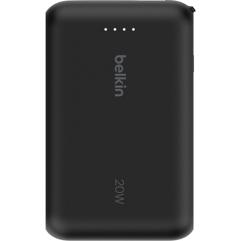Belkin Power Bank 10000mAh, Integrated Cable USB-C, black (BPB021HQBK)