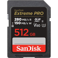 SanDisk SD 512GB C10 UHS-II U3 R280/W150MB/s Extreme Pro V60 (SDSDXEP-512G-GN4IN)