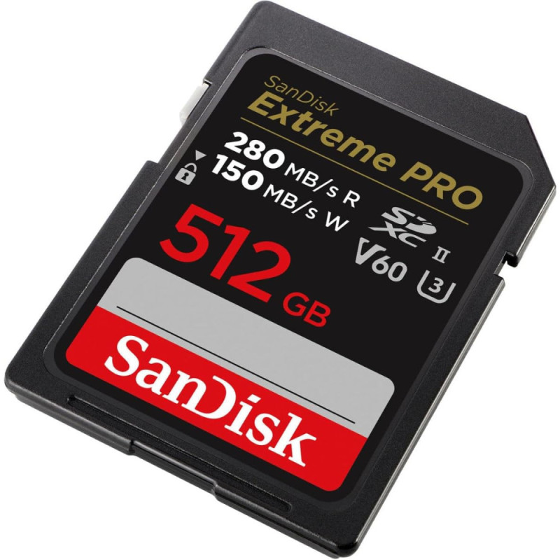 SanDisk SD 512GB C10 UHS-II U3 R280/W150MB/s Extreme Pro V60 (SDSDXEP-512G-GN4IN)