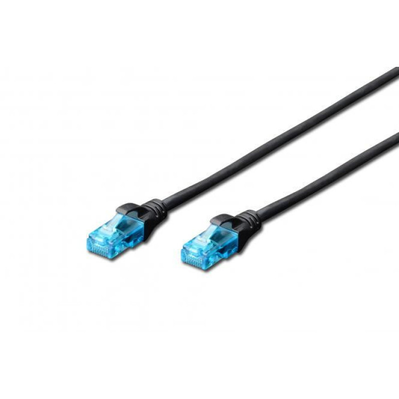 2E Патч-корд 2E CAT 5e, UTP, 2м, 26AWG, RJ45, 7/0.16, Cu, LSZH, чорний (2E-PC5ECU-2LSZH-BL)