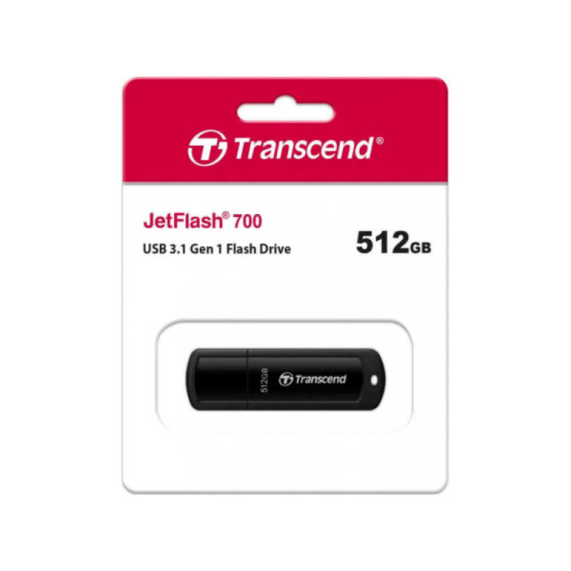 USB флеш накопитель Transcend 512GB JetFlash 700 USB 3.1 (TS512GJF700)