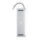 Концентратор 2E USB-C 10-in-1 3xUSB + 2xUSB-C + 2xHDMI + VGA + 3.5mm + microSD/SD + 1xRJ45 0.15m gray (2E-W2703)