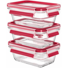 Tefal Set of containers Master Seal, 3 pcs., glass, transparent (N1051110)