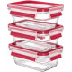 Tefal Set of containers Master Seal, 3 pcs., glass, transparent (N1051110)