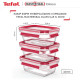 Tefal Set of containers Master Seal, 3 pcs., glass, transparent (N1051110)