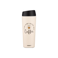 ARDESTO Термочашка Coffee Time 450 мл, нержавеющая сталь, бежевый (AR2645C)