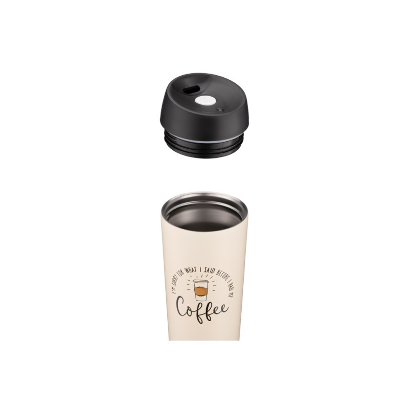 ARDESTO Travel mug Coffee Time 450 ml, s/s, beige (AR2645C)