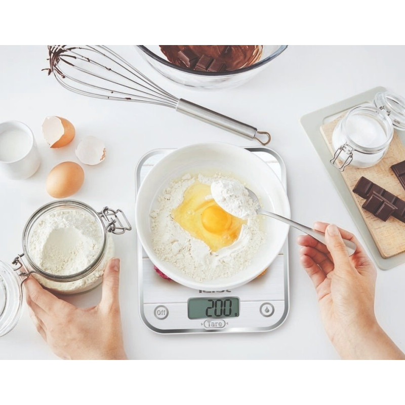 Tefal Ваги кухонні Optiss Decor, 5кг, AAAx2 в комплекті, скло, різнокольоровий (BC5122V1)