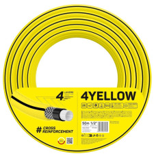 Cellfast Garden hose 4YELLOW 1/2  50m, 4 layers, up to 20 Bar, -10...+50°C (10-502)