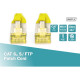 Digitus Патч-корд CAT 6a S-FTP, 1м, AWG 26/7, Cu, LSZH, жовтий (DK-1644-A-010/Y)