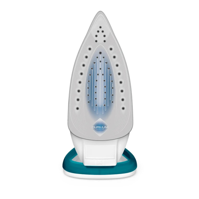 Tefal iron Easygliss Plus, 2500W, 270ml, steam boost -195g, constant steam - 45g, ceramic soleplate, white-blue (FV5718E0)