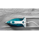 Tefal iron Easygliss Plus, 2500W, 270ml, steam boost -195g, constant steam - 45g, ceramic soleplate, white-blue (FV5718E0)