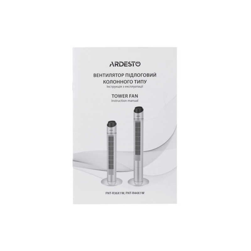 ARDESTO Вентилятор підлоговий колонного типу Ardesto FNT-R44X1W 110 см