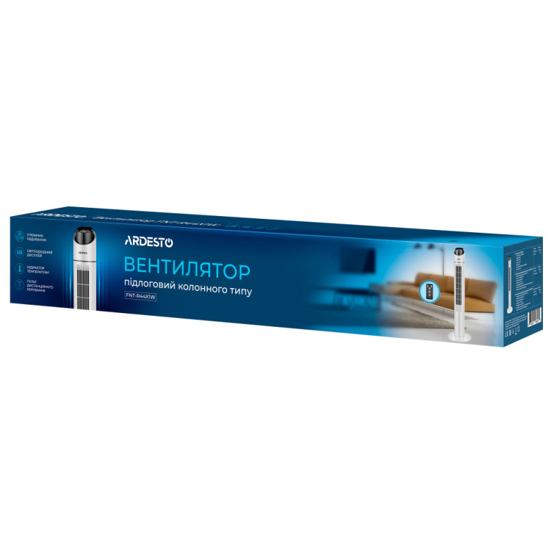 ARDESTO Вентилятор підлоговий колонного типу Ardesto FNT-R44X1W 110 см