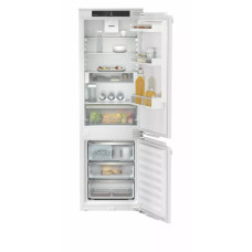 Liebherr Ref with bottom freezer, 177x55.9х54.6, ref-182L, freez.-67L, 2doors, A++, NF, ice maker, display int, white (ICND5133)