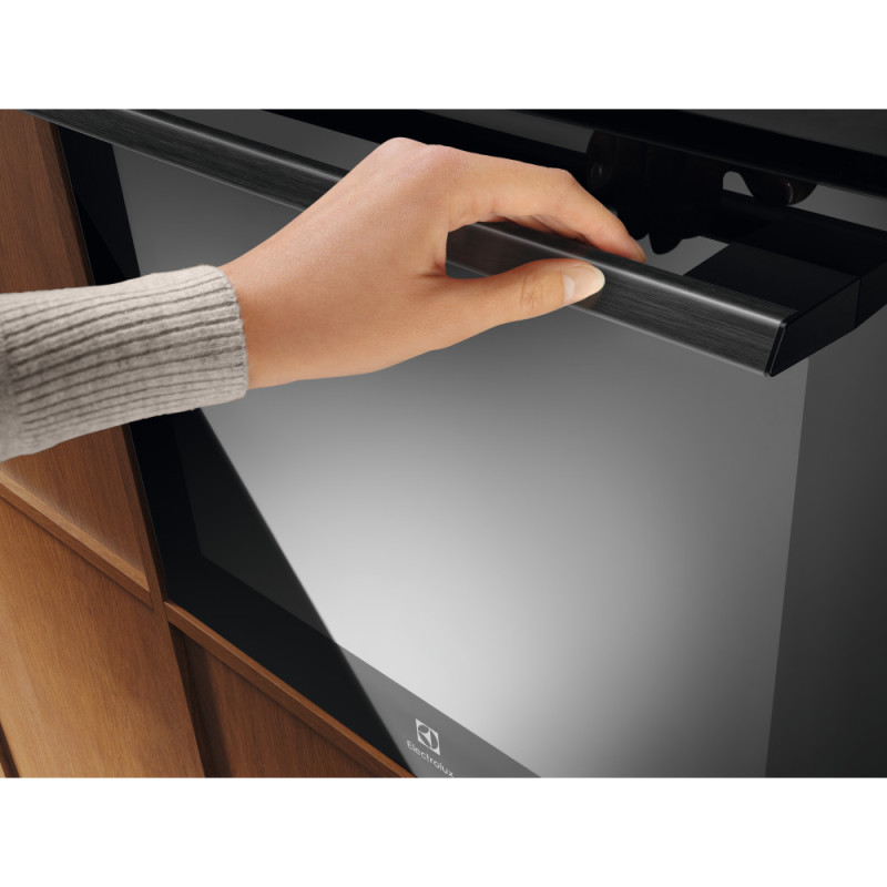 Electrolux Духова шафа Electrolux електрична, 72л, A++, дисплей, конвекція, піроліз, телескопічні напрямні, чорний (LOF6P16Z)