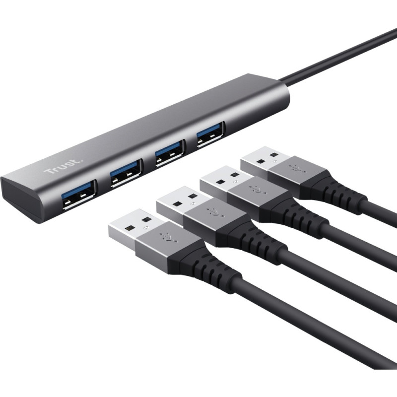 Trust USB-Hub Halyx Type-C to 4-Port USB-A 3.2 Grey (24948_TRUST)