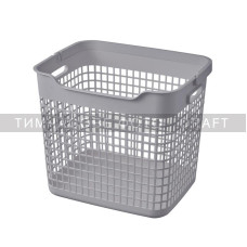 ARDESTO Кошик для білизни Ardesto 38x29.5x33см, 26л, пластик PP, сірий (ARHC2402GG)