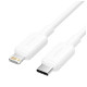 Дата кабель USB-C to Lightning 1.0m 3A white Vention (LAJWF)