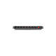 Силовой блок Eserver 19" 8 розеток, выкл., алюм. корпус PDU 220В, 16А (WT-2261A-GER-8WAY)