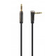 Кабель мультимедийный 3.5mm M to 3.5mm M 1.0m 90° corner Cablexpert (CCAPB-444L-1M)