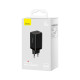 Зарядное устройство Baseus 2xUSB-C 65W + 1xUSB GaN + cable USB-C to USB-C 100W 1.0m black (CCGP120201)