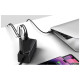 Зарядное устройство Baseus 2xUSB-C 65W + 1xUSB GaN + cable USB-C to USB-C 100W 1.0m black (CCGP120201)