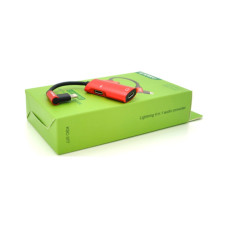 Переходник Lightning 4-in-1 Audio Adapter Lightning + 3.5mm red iKAKU (KSC-377)