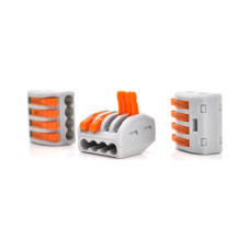 З'єднувач кабелю 4-pin аналог WAGO K222-414, 15штпак Voltronic (K222-414/15)