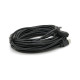 Дата кабель USB 2.0 AM/AF 10.0m ferrite black Voltronic (YT-AM/AF-10BL)