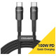 Дата кабель USB-C to USB-C 2.0m 100W black Essager (EXCTT1-XCA01)