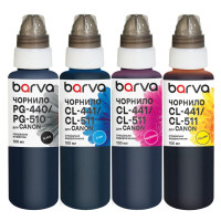 Чорнило Barva Canon PG-440BK pigm + CL-441C/M/Y 4x100 мл, special (CPG440-100-MP)