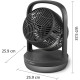 Philips Philips column fan Series 3000, 22см, 27Вт, timer, black (CX3050/01)
