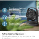 Philips Philips column fan Series 3000, 22см, 27Вт, timer, black (CX3050/01)