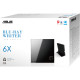 ASUS Привід оптичний портативний ASUS SBW-06D2X-U Blu-ray Combo burner M-DISC USB2.0 чорний Retail Box Slim (90-DT20305-UA199KZ)