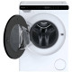 Candy WM front load, 5kg, 1200, A, 42m, display, invertor, black door, height 70 cm, white (CW50-BP12307U1-S)