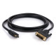 Кабель мультимедийный HDMI M to DVI M 5.0m 24+1pin Vinga (VCPHDMIDVI5)