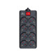 Мережевий фільтр живлення REAL-EL REAL-EL RS-8 PROTECT, 3m, black (EL122300022)
