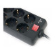 Мережевий фільтр живлення REAL-EL REAL-EL RS-8 PROTECT, 3m, black (EL122300022)