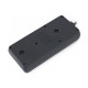 Мережевий фільтр живлення REAL-EL REAL-EL RS-8 PROTECT, 3m, black (EL122300022)