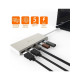 Порт-репликатор J5create Dock-Station USB-C 6-in-1 (HDMI/PD/USB-A/USB-C/LAN) (JCD381-N)
