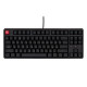 Keychron Mechanical keyboard C3 Pro V2 87Key, K pro Brown, USB-A, QMK, Hot-swap,8K, EN/UKR, RGB, black (C3PX-H3-UA)