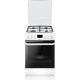 Hansa Сombined сooker, 50х60sm, 62L, cast iron, gas control, displ., white (FCMW59209)